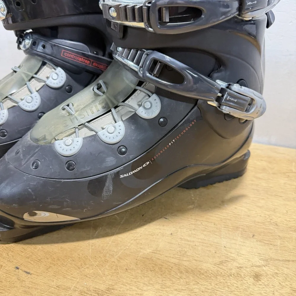Salomon Verse Ski Boots Mens US 13 Gray Sensifit Thermicfit Speed Lace RX881